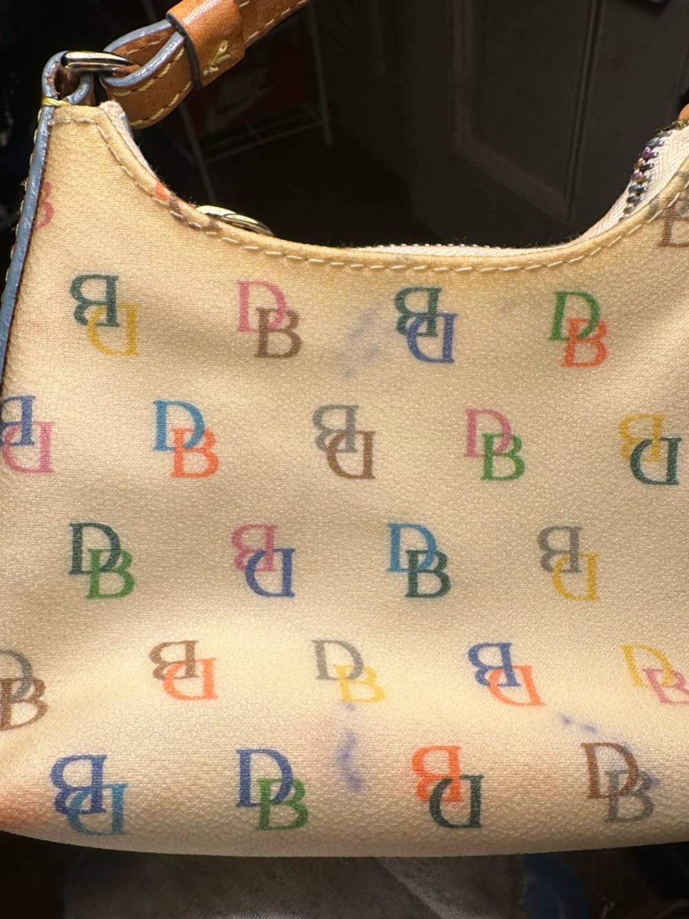 Dooney & Bourke Rainbow Monogram Bitsy Bag - Picture 14 of 14